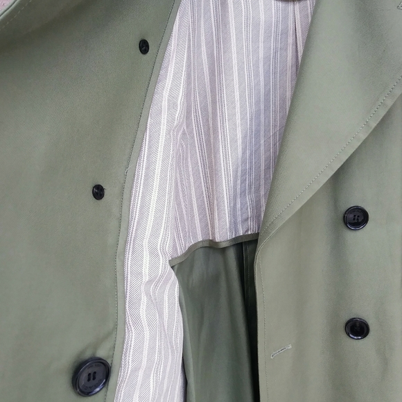 COACH 1941 TRENCH COAT JACKET WOMEN'S NATURAL BUTTON ADJUSTABLE BELT - Picture 6 of 13